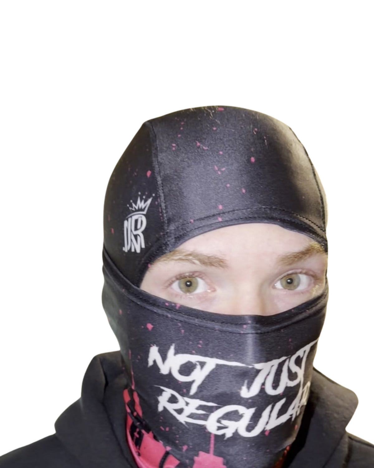 NJR Shiesty, pink & black, worn, front