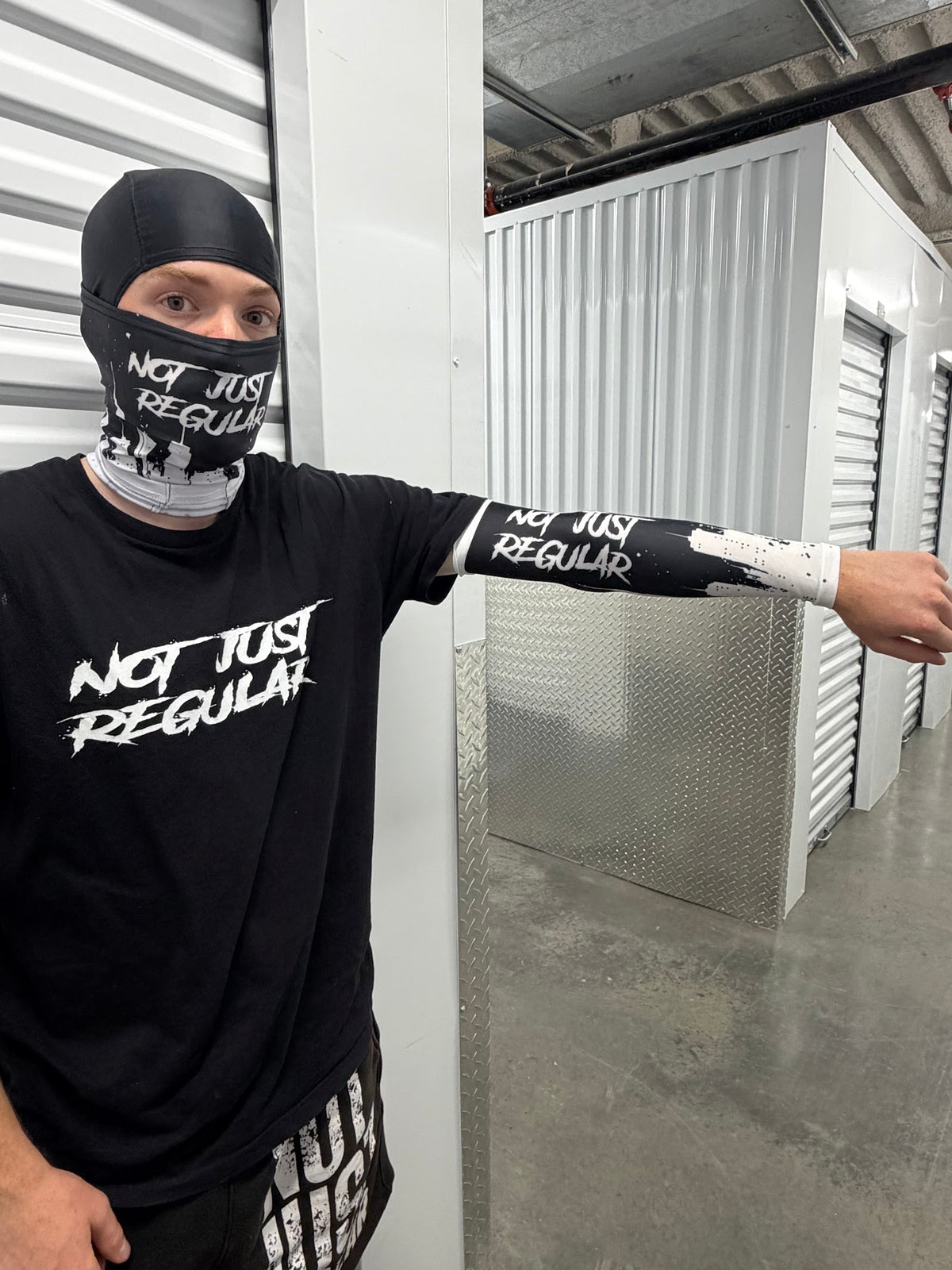 NJR Athletic Sleeve in black, worn