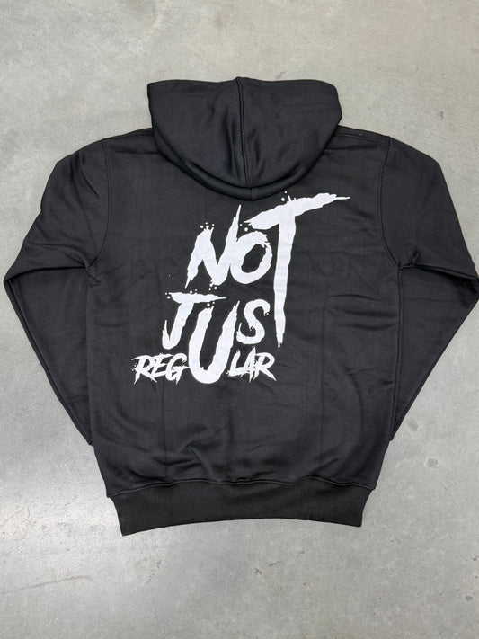 NJR Hoodie, black, back print
