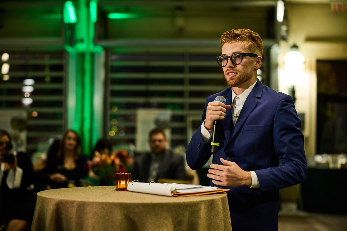 Nate speaking at the Big Brothers Big Sisters gala